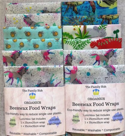 Plastic free zero waste beeswax wraps