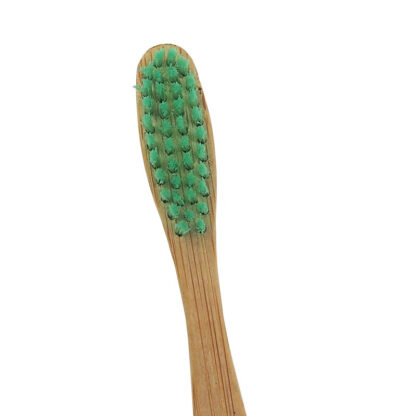 Bamboo handle toothbrush eco compostable handle