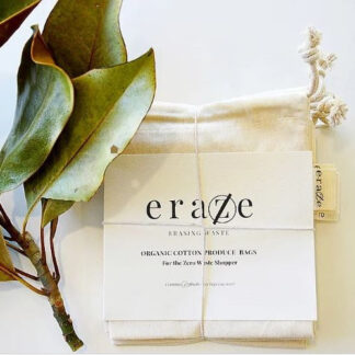 Eraze Organic Cotton Muslin Produce Bags PK4