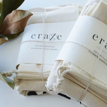 Eraze Zero Waste Kit - Canvas and Muslin Bags