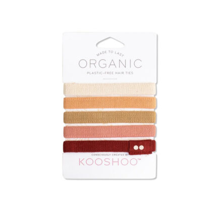 KOOSHOO Organic Hair Ties 5PK - Choose Colours
