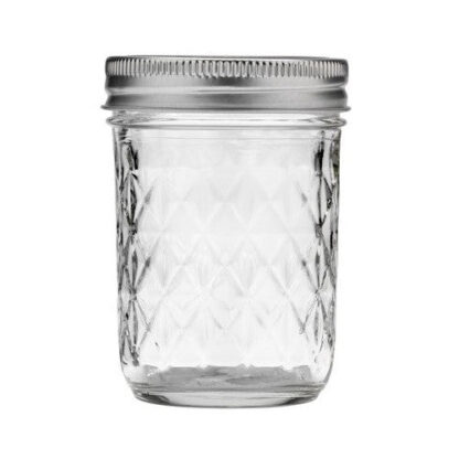 Zero Waste Store Australia 240ml 8oz Quilted Mason Preserving Jar