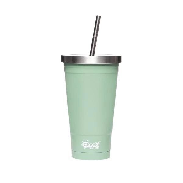 Cheeki 500ml Insulated Stainless Steel Tumbler with Straw – 4 Colours ...