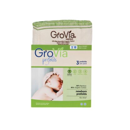 GroVia Prefold Nappies 3PK- Choose Size
