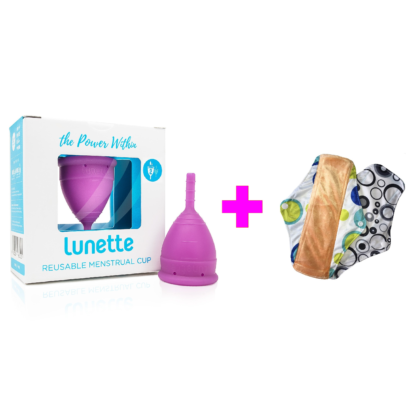 Value Pack- Lunette Menstrual Cup and Cloth Pads