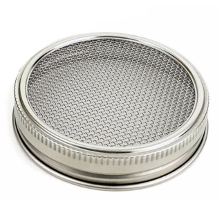 stainless steel re-usable mason ball jar lid sprouting