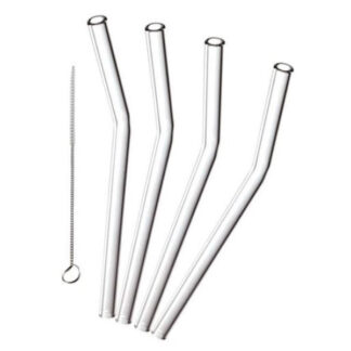 eco re usable glass drinking straws